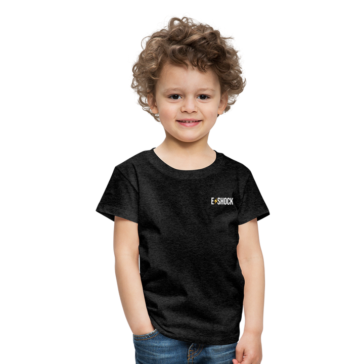 Kinderen Premium T-shirt met website op rug - houtskool