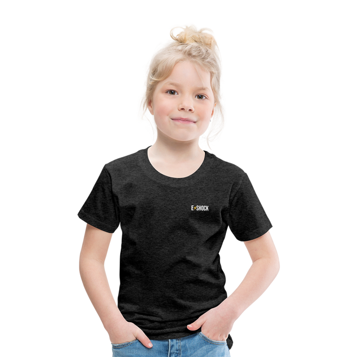 Kinderen Premium T-shirt met website op rug - houtskool