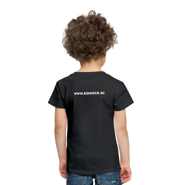 Kinderen Premium T-shirt met website op rug - zwart