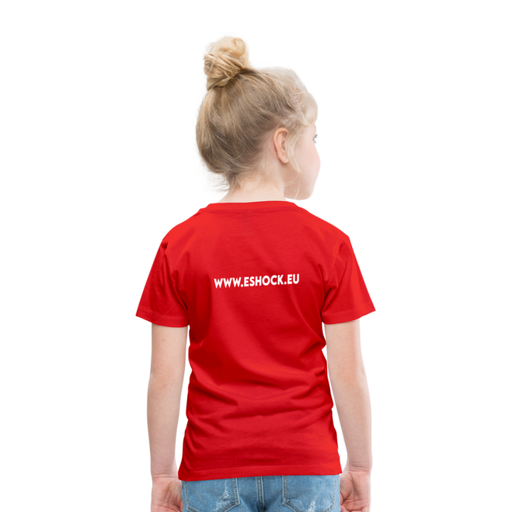 Kinderen Premium T-shirt met website op rug - rood