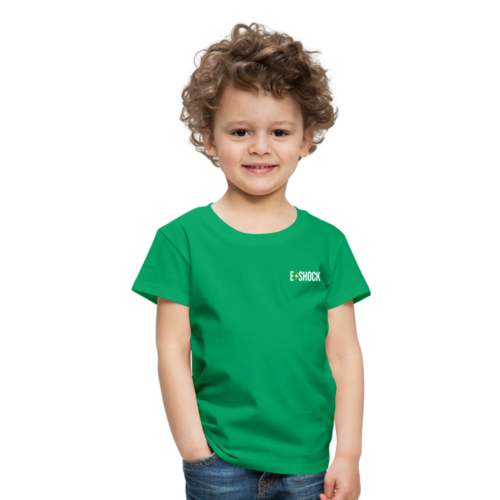 Kinderen Premium T-shirt met website op rug - kelly groen