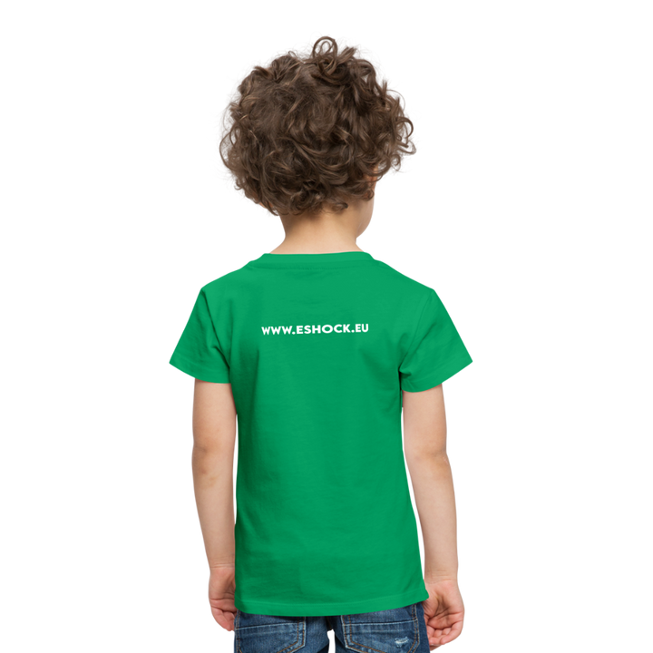 Kinderen Premium T-shirt met website op rug - kelly groen