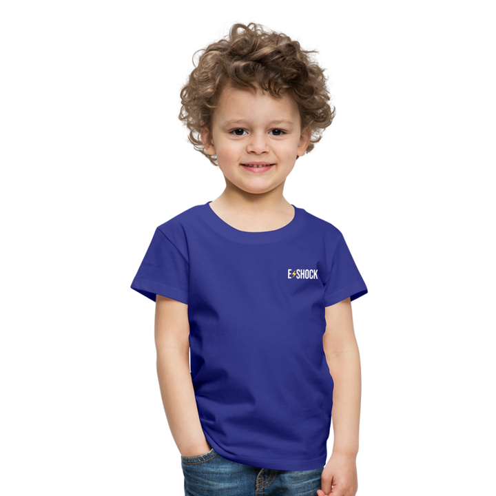 Kinderen Premium T-shirt met website op rug - koningsblauw