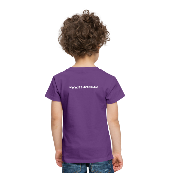 Kinderen Premium T-shirt met website op rug - paars