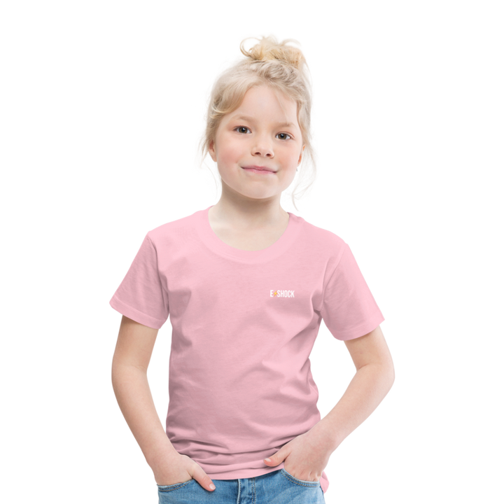 Kinderen Premium T-shirt met website op rug - lichtroze