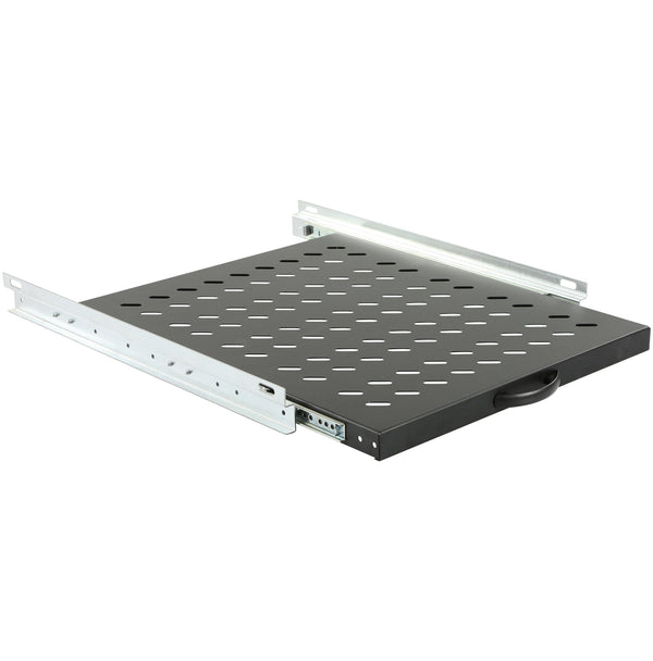 LOGON - 19" Sliding Shelf 1U for cabinets D: 800mm - RAS605BL-E⚡shock