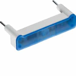 Hager - Blauw clipsbaar signalisatielampje cubyko, 250 V - WUZ690-E⚡shock