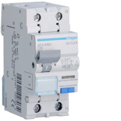 Hager - Differentieelautomaat 6kA 1P+N 16A 300mA type A - AFA916H-E⚡shock