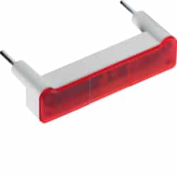 Hager - Rood clipsbaar signalisatielampje cubyko, 12/24 V - WUZ697-E⚡shock