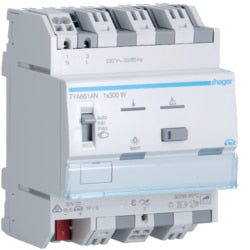 Hager - Universele Knx-dimmer 300W QC, ETS - TYA661AN-E⚡shock