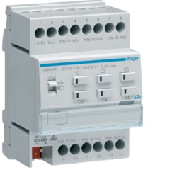 Hager - Verwarmingsmodule 6 uitgangen voor kleppen 24V/230V - TXM646T-E⚡shock