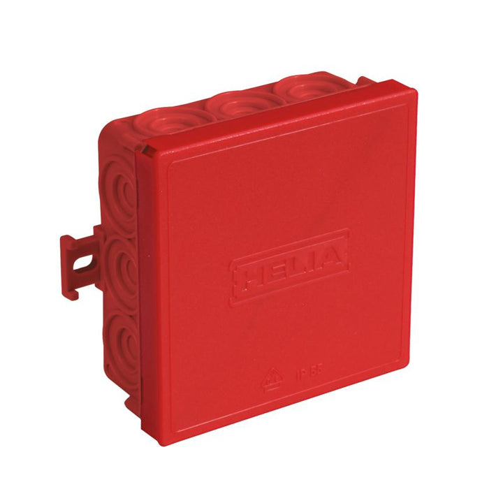 Helia - Opbouw, opbouwdoos 85 x 85 x 37 mm - rood - 2546-E⚡shock