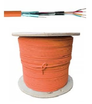 KABEL - Pyrocontrolv-Telecom-F2 - 1 x 2 x 0,9 mm² - Rf 1h30 - Oranje ( B500 ) - PYRO1X2X09/E90-E⚡shock