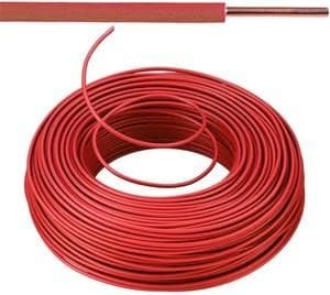 KABEL - VOB - Eca Installatiedraad - 1,5 mm² - rood - H07V-U ( R100 ) - VOB15RO-E⚡shock