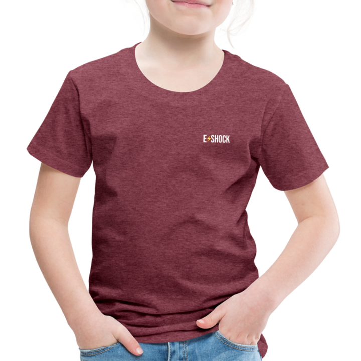 Kinderen Premium T-shirt - bordeaux gemêleerd