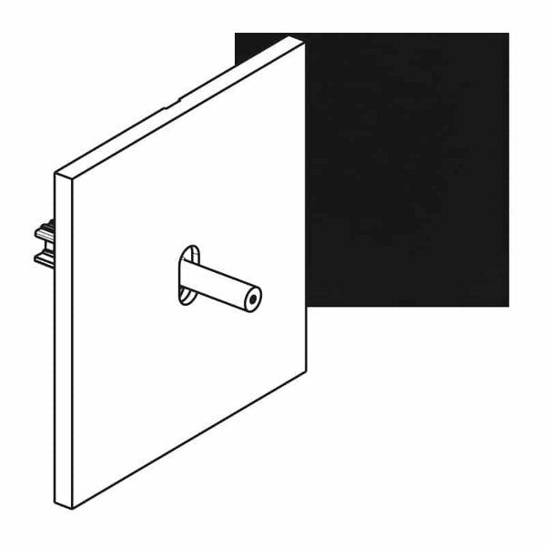 Legrand - ART drukknop +hendel verlicht 6A - épure Mat zwart - AR67817-E⚡shock