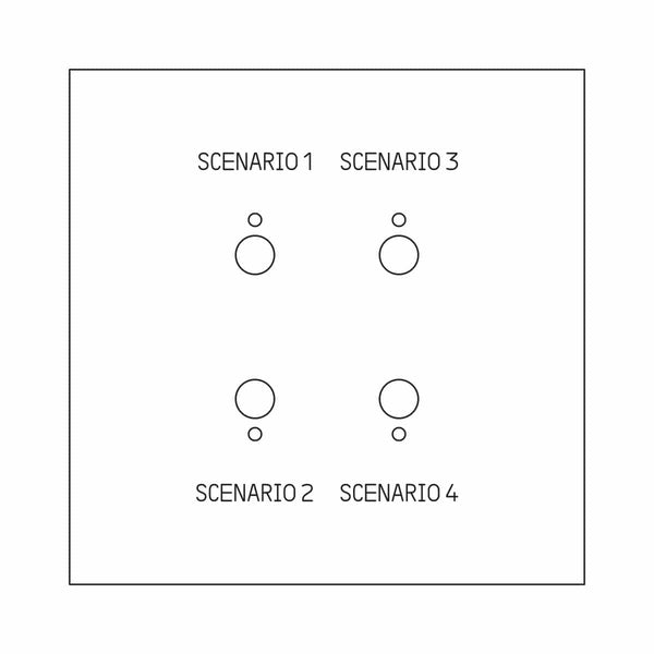 Legrand - ART MH cde 4 scénarios épure Satijn wit - AR67988-E⚡shock