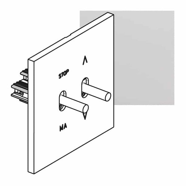 Legrand - ART rolluikbediening épure Gespiegeld staal - AR67620-E⚡shock