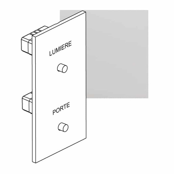 Legrand - ART verl. drkp Porte+Lumière épure Gespiegeld staal - AR67693-E⚡shock