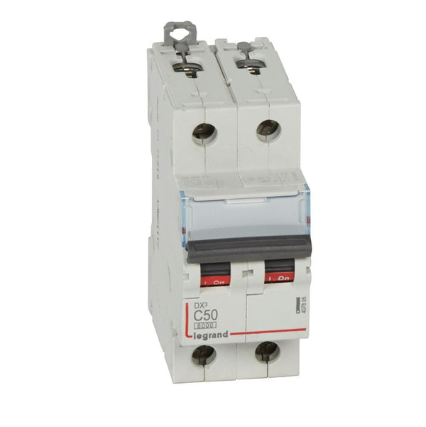 legrand - Autom. DX³ 6000A/10kA 2P C50 400V 2 modules - 407805-E⚡shock