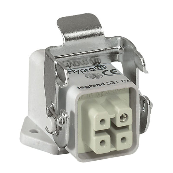 Legrand - Hypra connector inb.sok. vrouw zijd.uitg.kunst. 250V-10A-3P+ - 053106-E⚡shock