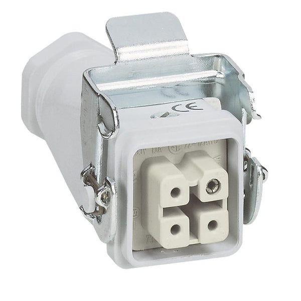 Legrand - Hypra connector vrouw.mantel vert.uitg.kunst.-400V-10A-4P+A - 052627-E⚡shock