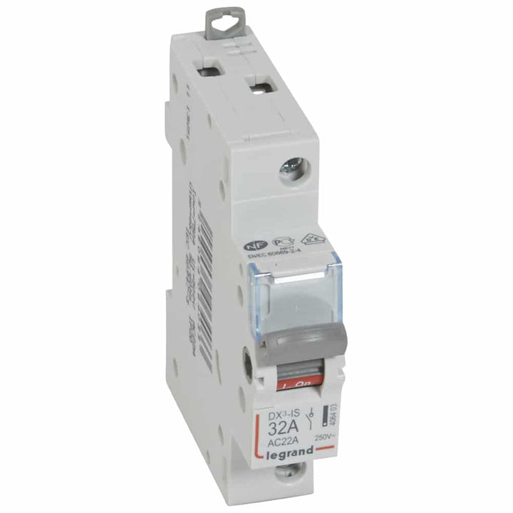 Legrand - Lastschakelaar DX³ 1P 32A 1 module - 406403-E⚡shock