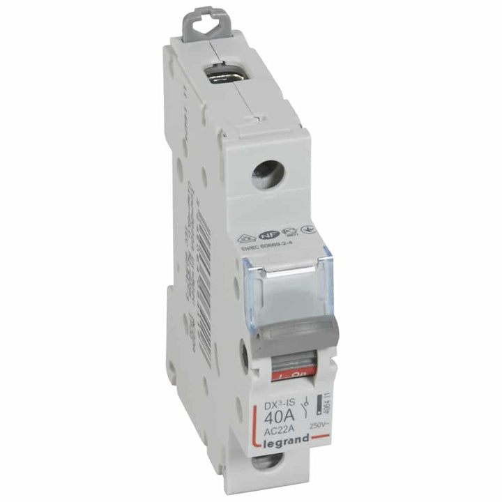 Legrand - Lastschakelaar DX³ 1P 40A 1 module - 406411-E⚡shock