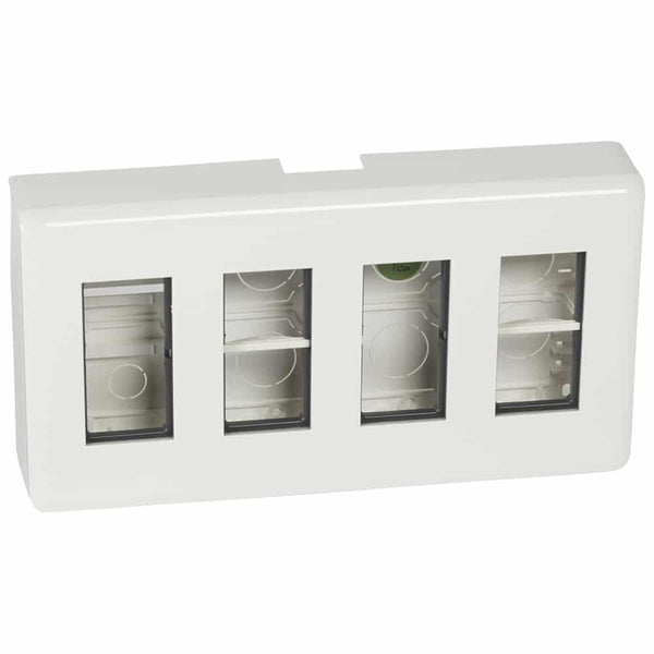 Legrand - Mosaic opbouwkit 4x4 mod met doos+tsschot+afdekplaat - 078888L-E⚡shock