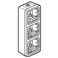 Legrand - Plexo opbouwdoos 3 mechanismen verticaal 2 ingangen - 069679-E⚡shock