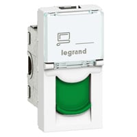 Legrand - RJ45 cat 6A UTP 2 mod groen LCS² Mosaic groen - 076526-E⚡shock