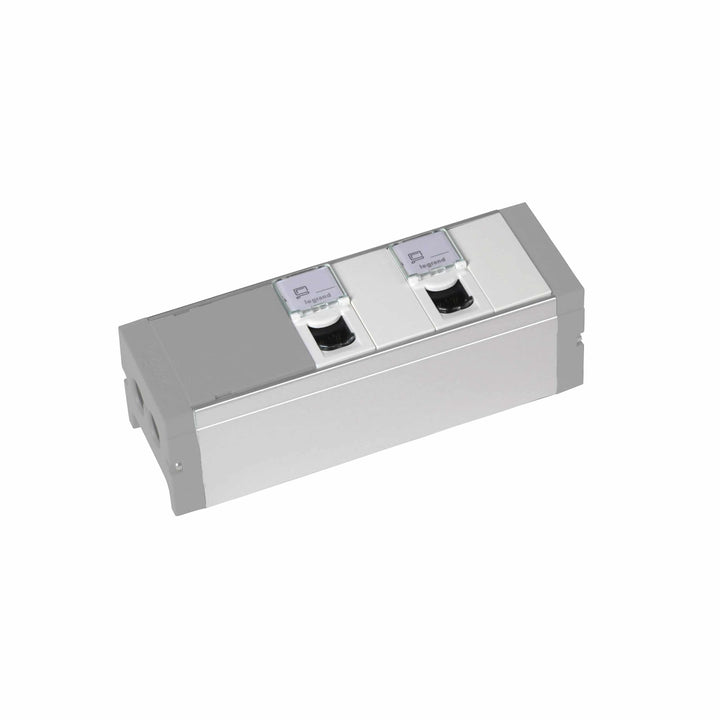 Legrand - Voedingsblok alu - 2 x RJ45 + 2 afsluitpl. - te bekabelen - 073495-E⚡shock