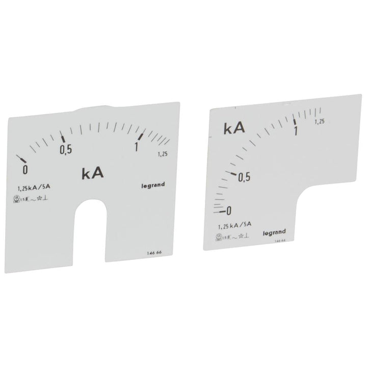 legrand - Wijzerplaat ampèremeter 0 - 1250 A - meting op deur - 14666-E⚡shock