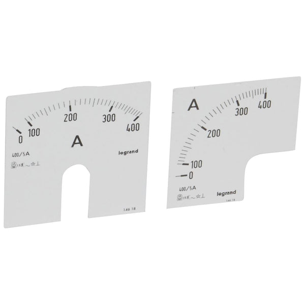 legrand - Wijzerplaat amperemeter 0 - 400 A - meting op deur - 14618-E⚡shock