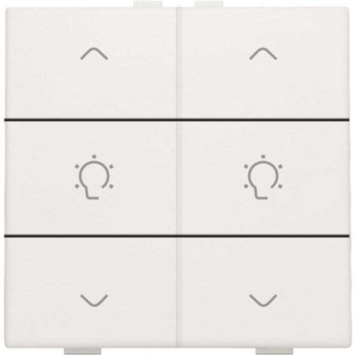 Niko - Home control dubbele dimbediening wit - 101-51046-E⚡shock