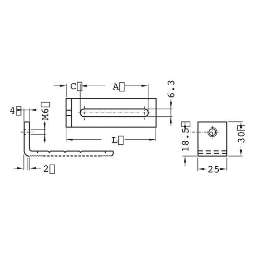 vynckier - GETANDE WINKELHAAK L=40 - 811478-E⚡shock